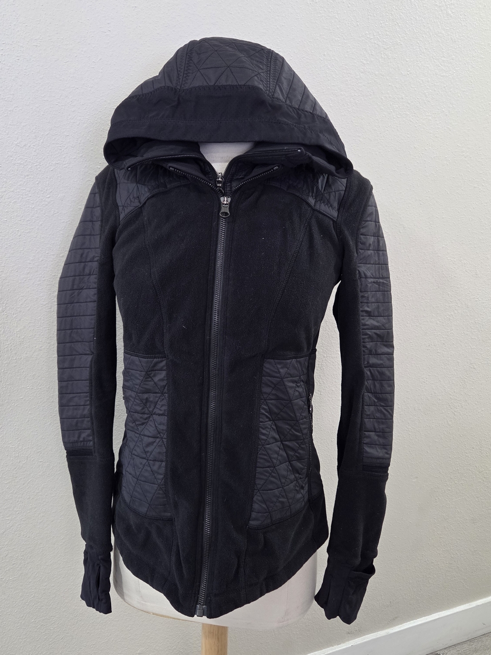 Lululemon FLEECY KEEN JACKET lll Reflective Run Cozy Winter Hoodie Black